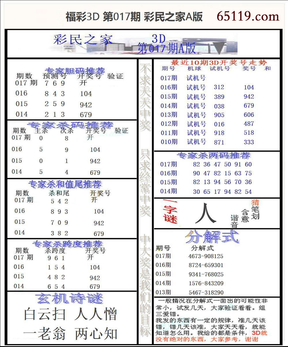 福彩3D彩民之家A版