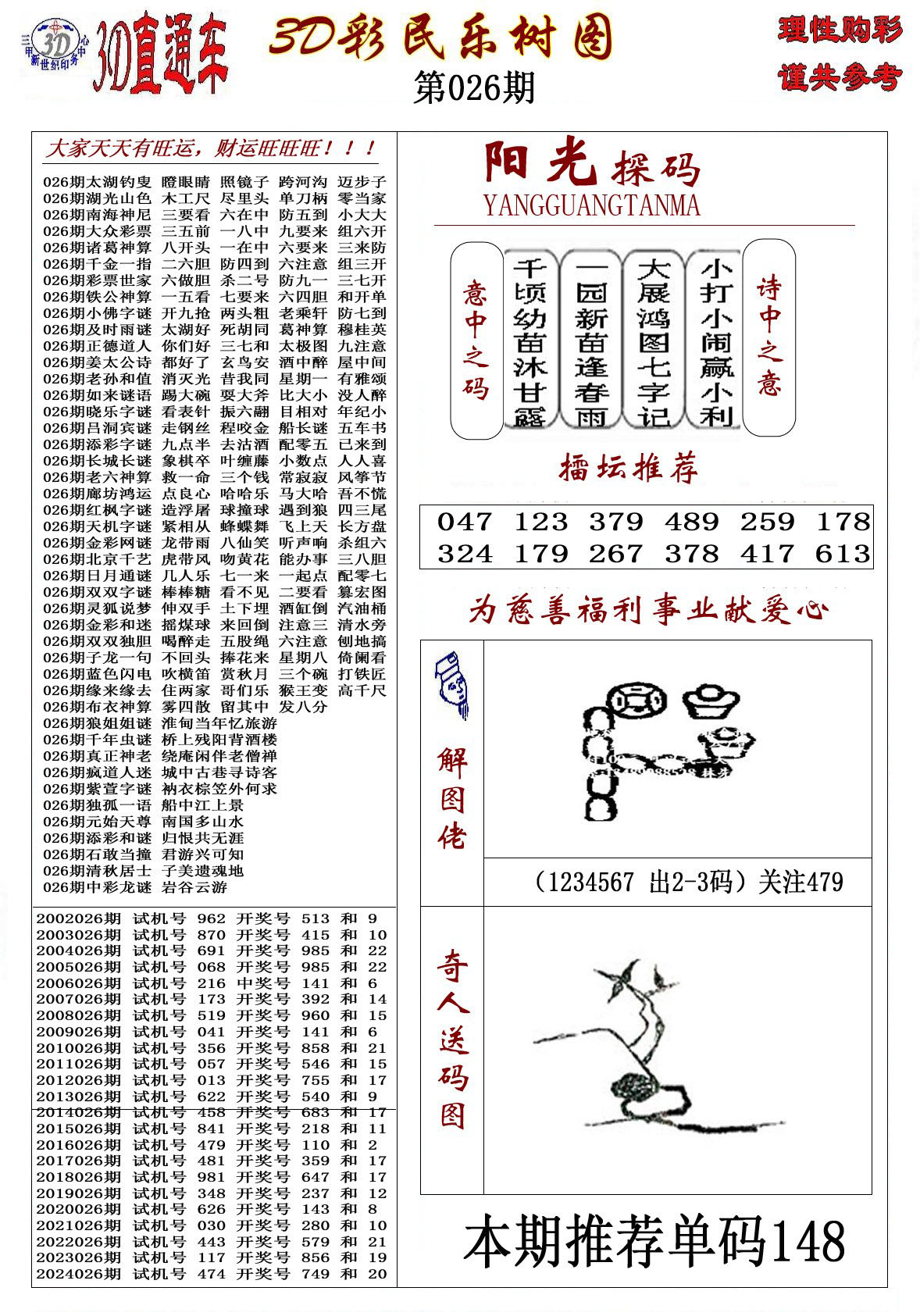 3D彩民乐树图